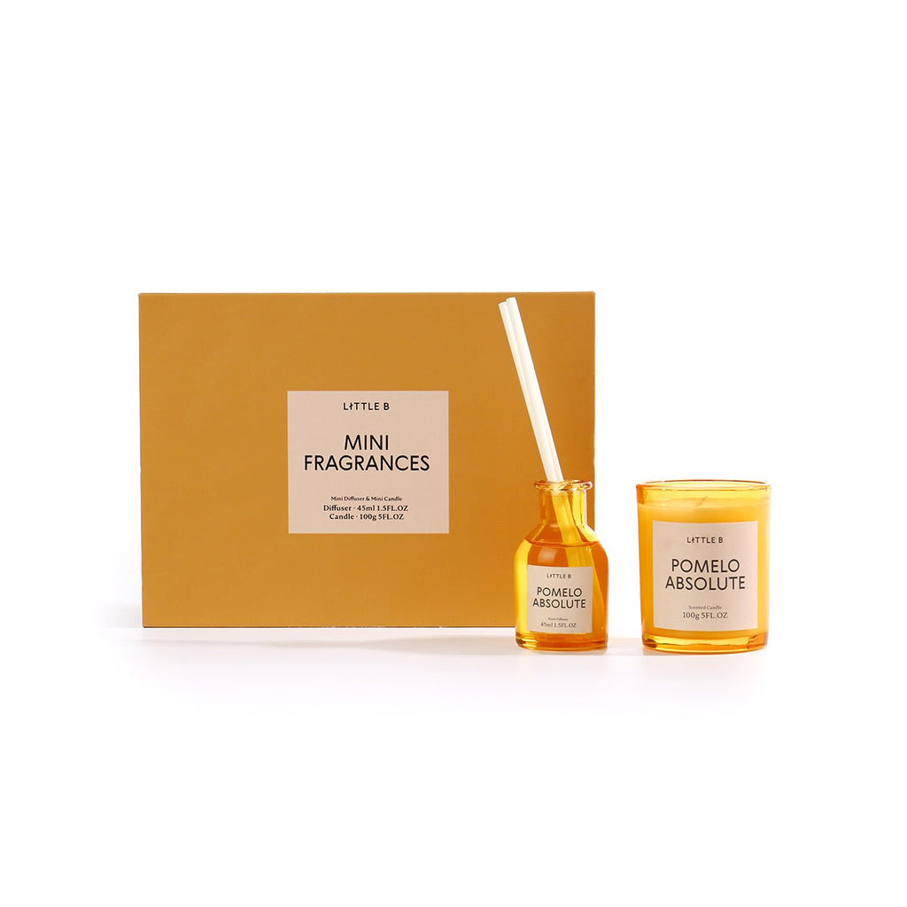 Geschenkset Duftkerze & Diffuser – Pomelo Absolute